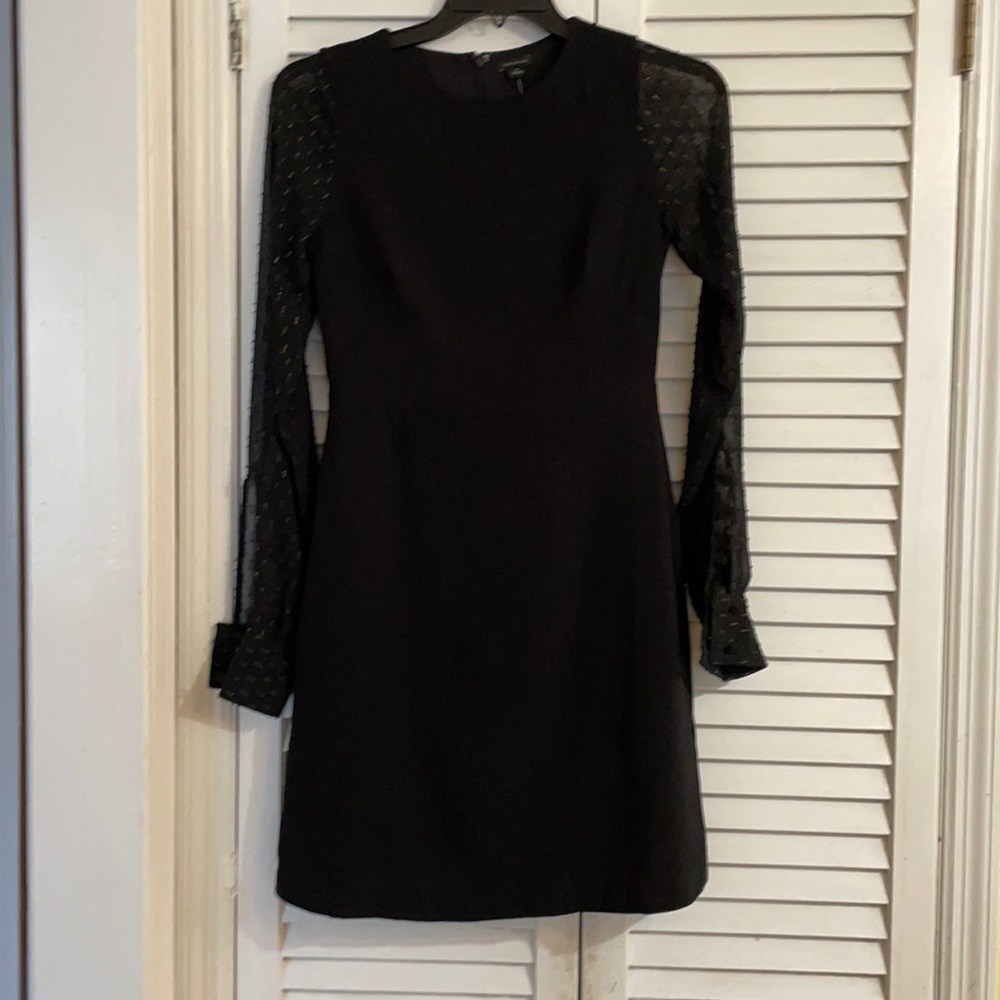 Black long sleeve dress.